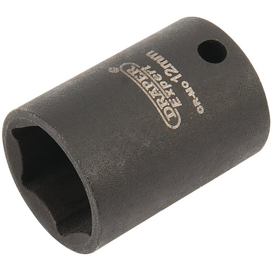 Draper HI-TORQ® 6 Point Impact Socket, 1/4" Sq. Dr., 12mm