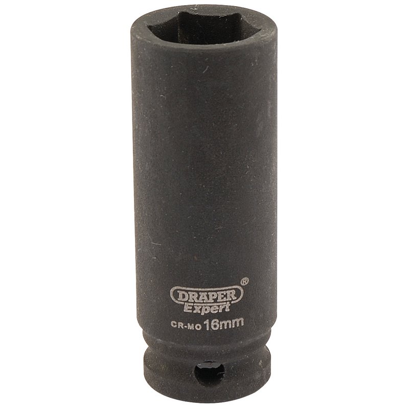 Draper HI-TORQ® 6 Point Deep Impact Socket, 3/8" Sq. Dr., 16mm