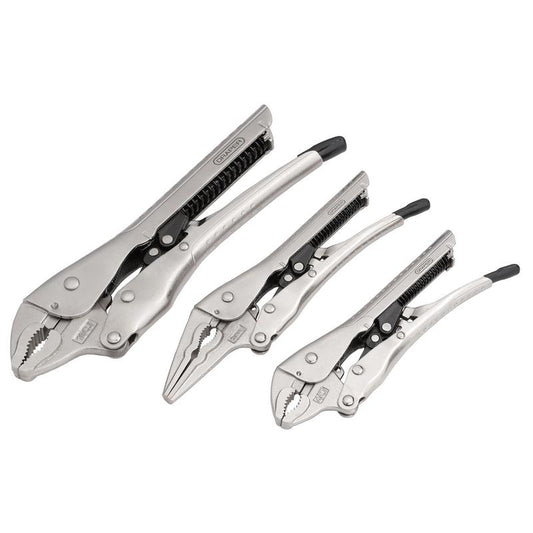 NEW Auto Locking Pliers Set (3 Piece)
