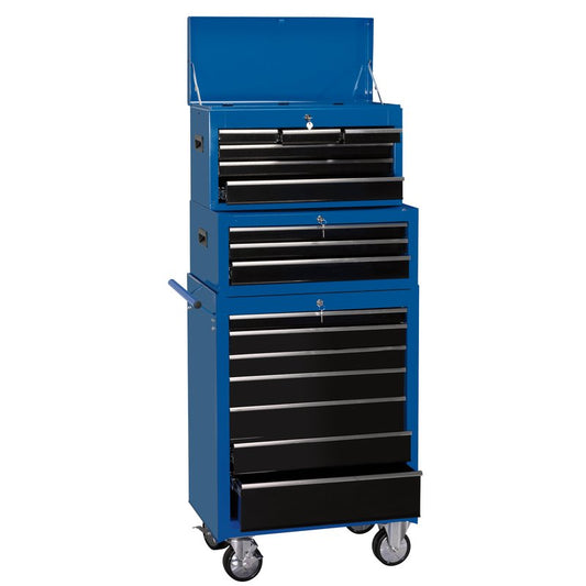 Combination Roller Cabinet and Tool Chest, 16 Drawer, 26"