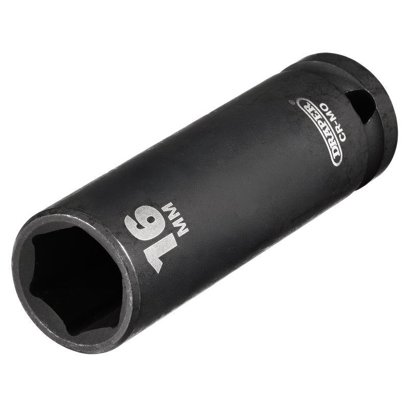 Draper HI-TORQ® Deep Impact Socket, 1/2" Sq. Dr., 16mm