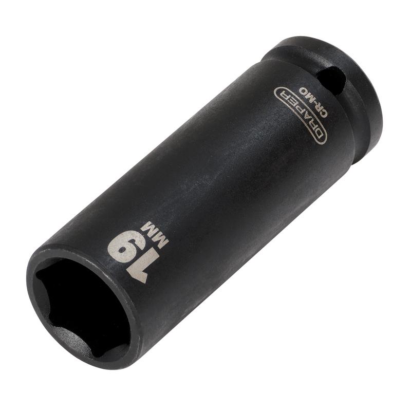 Draper HI-TORQ® Deep Impact Socket, 1/2" Sq. Dr., 19mm