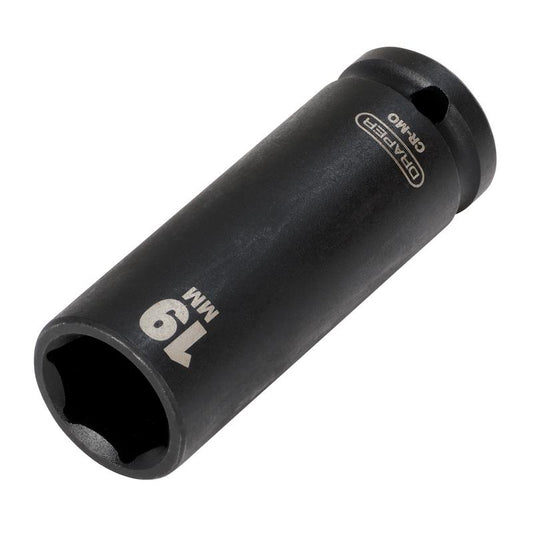 Draper HI-TORQ® Deep Impact Socket, 1/2" Sq. Dr., 19mm
