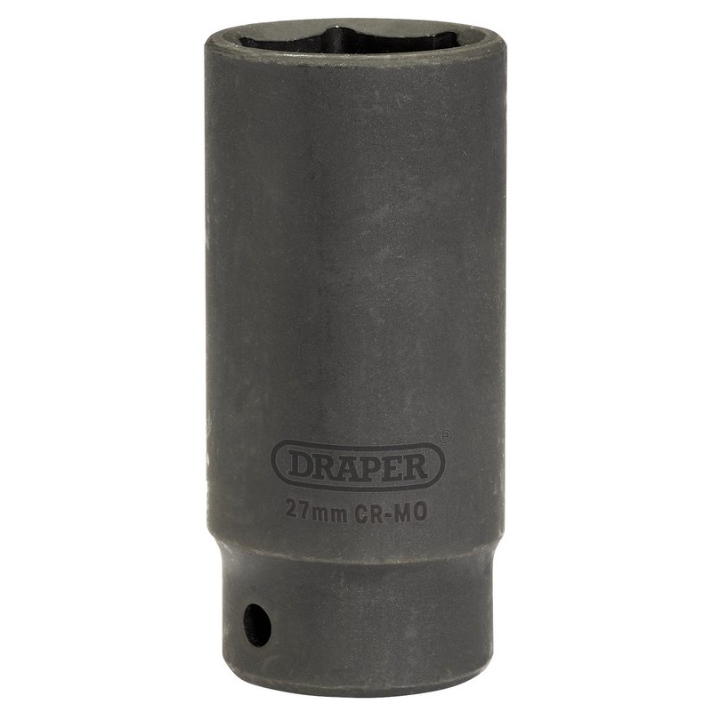 Draper HI-TORQ® Deep Impact Socket, 1/2" Sq. Dr., 27mm