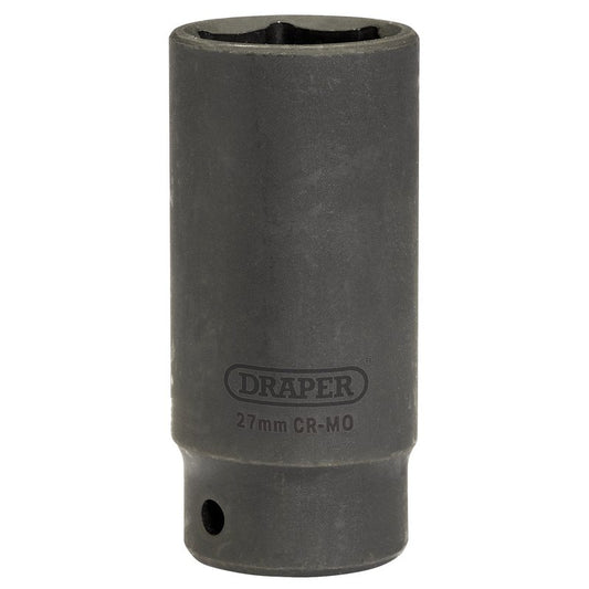 Draper HI-TORQ® Deep Impact Socket, 1/2" Sq. Dr., 27mm