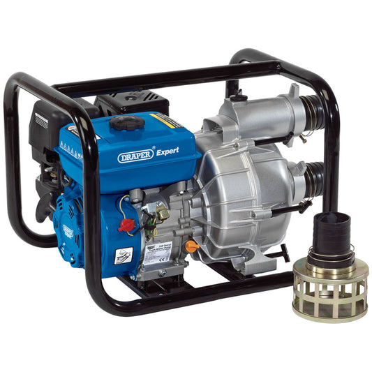 Draper Petrol Trash Water Pump, 750L/min, 7HP