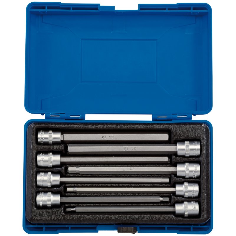 Draper Expert Hexagonal Socket Bit Set, 3/8" Sq. Dr. (8 Piece)