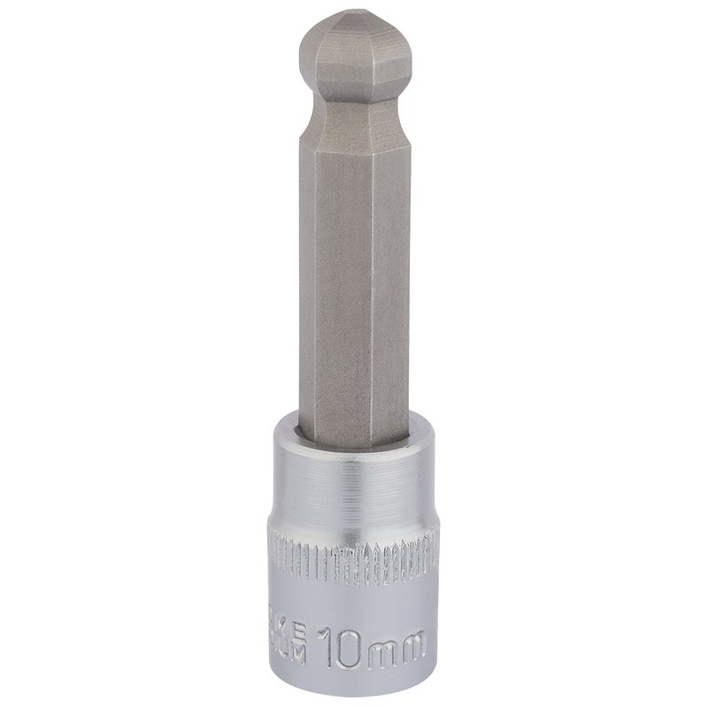 Draper Expert Ball End Hexagonal Socket Bits, 3/8" Sq. Dr., 10mm