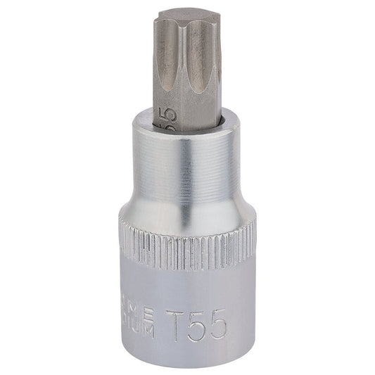 Draper Expert TX-STAR® Socket Bit, 1/2" Sq. Dr., T55 x 55mm