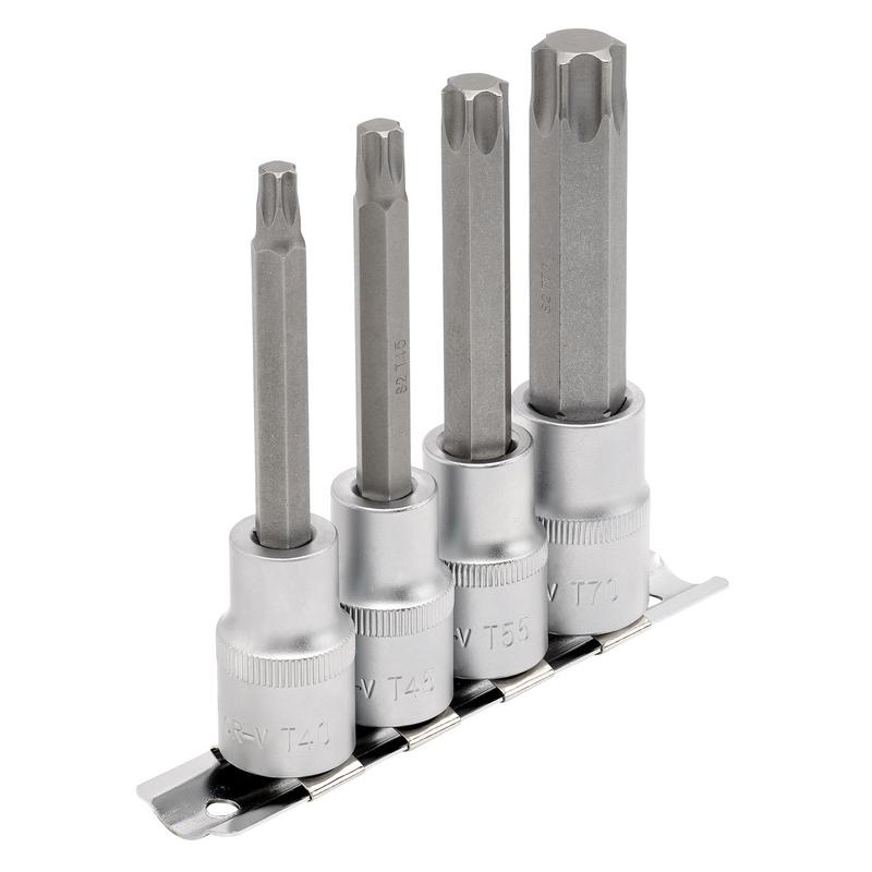 Draper Expert TX-STAR® Socket Bit Set, 1/2" Sq. Dr. (4 Piece)