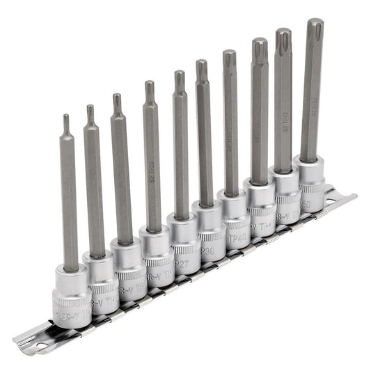 Draper Expert TX-STAR® Plus Socket Bit Set, 3/8" Sq. Dr., 100mm (10 Piece)