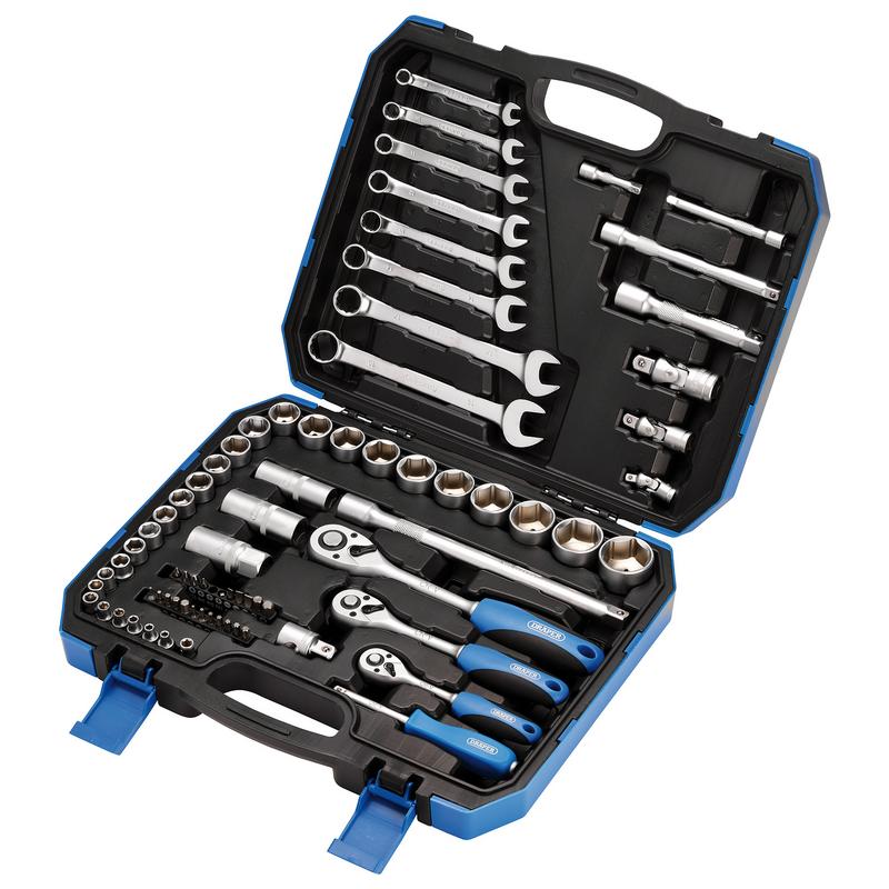 Metric Tool Kit, 1/4", 3/8" and 1/2" Sq. Dr. (75 Piece)
