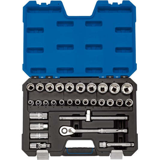Draper Expert Metric Socket Set, 1/2" Sq. Dr. (30 Piece)