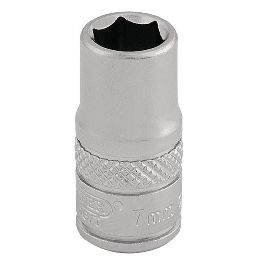 Draper Expert Socket, 1/4" Sq. Dr., 7mm