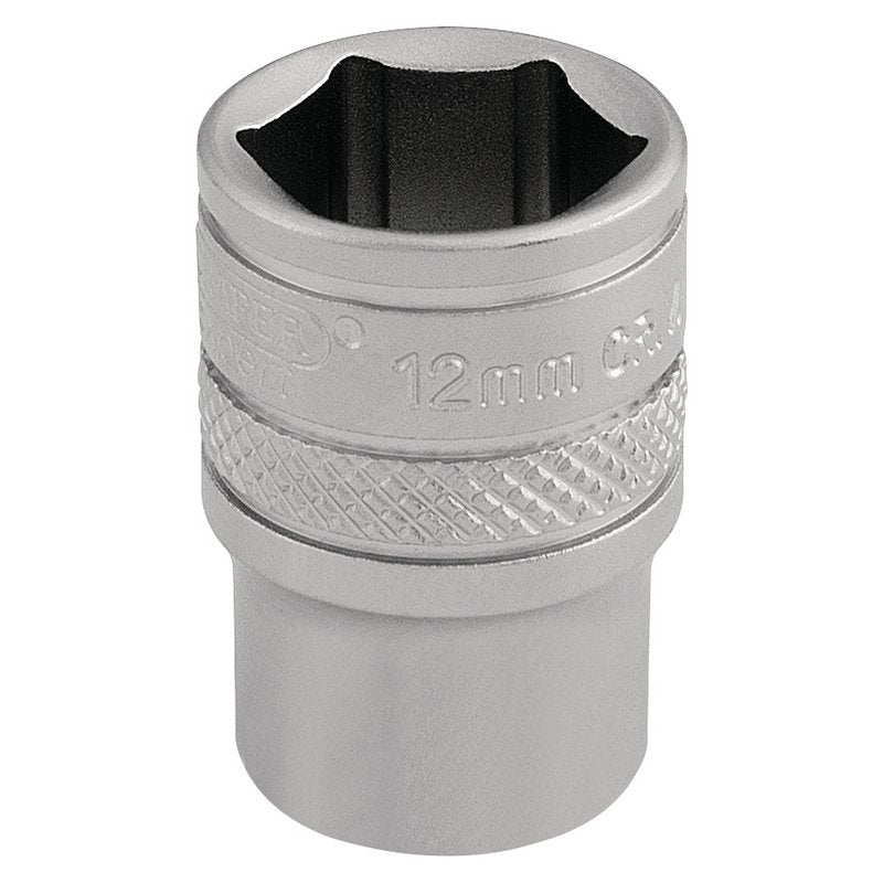 Draper Expert Socket, 1/4" Sq. Dr., 12mm