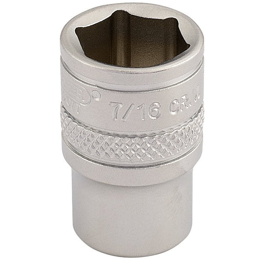 Draper Expert Imperial Socket, 1/4" Sq. Dr., 7/16"