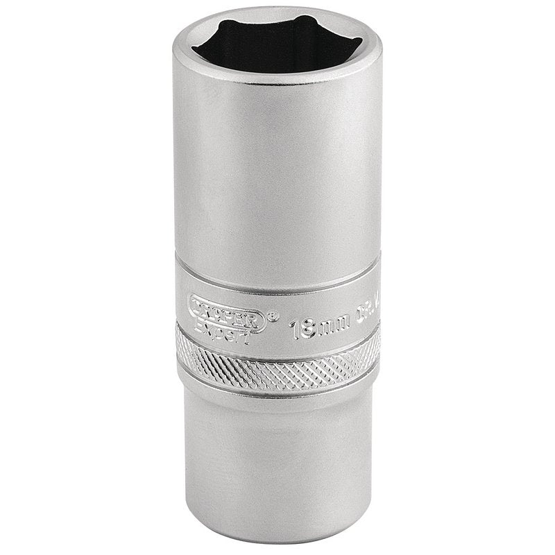 Draper Expert 6 Point Metric Deep Socket, 3/8" Sq. Dr., 19mm