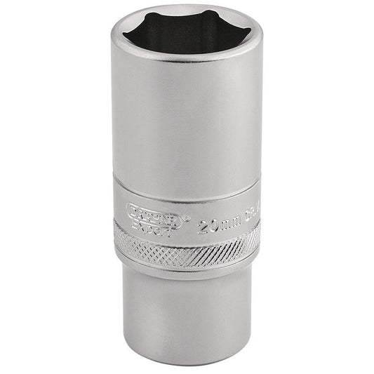 Draper Expert 6 Point Metric Deep Socket, 3/8" Sq. Dr., 20mm