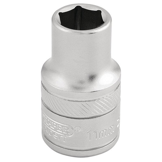 Draper Expert 6 Point Metric Socket, 1/2" Sq. Dr., 11mm
