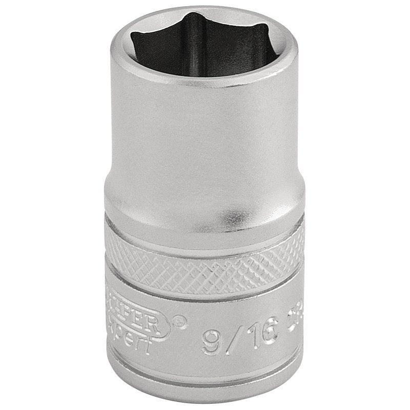 Draper Expert 6 Point Imperial Socket, 1/2" Sq. Dr., 9/16"