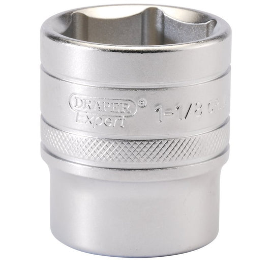 Draper Expert 6 Point Imperial Socket, 1/2" Sq. Dr., 1 1/8"