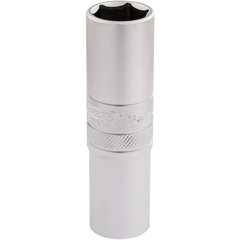 Draper Expert 6 Point Metric Deep Socket, 1/2" Sq. Dr., 16mm