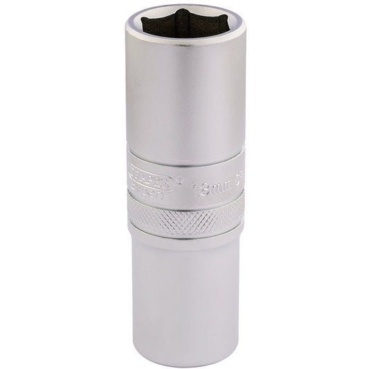 Draper Expert 6 Point Metric Deep Socket, 1/2" Sq. Dr., 18mm
