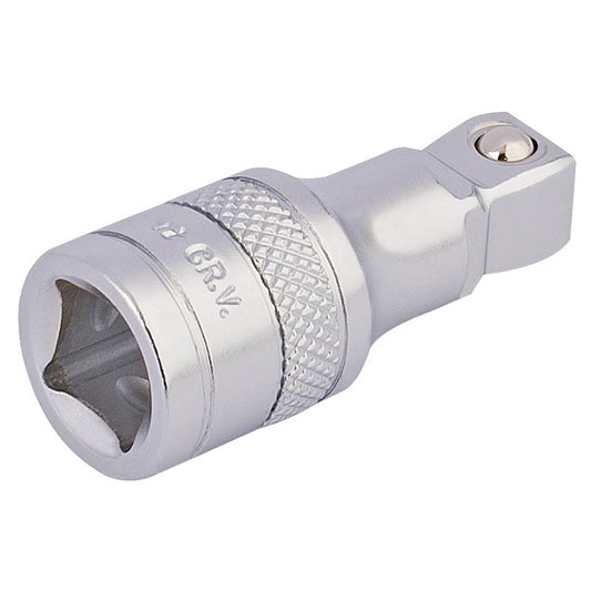 Draper Expert Satin Chrome Wobble Extension Bar, 3/8" Sq. Dr., 45mm