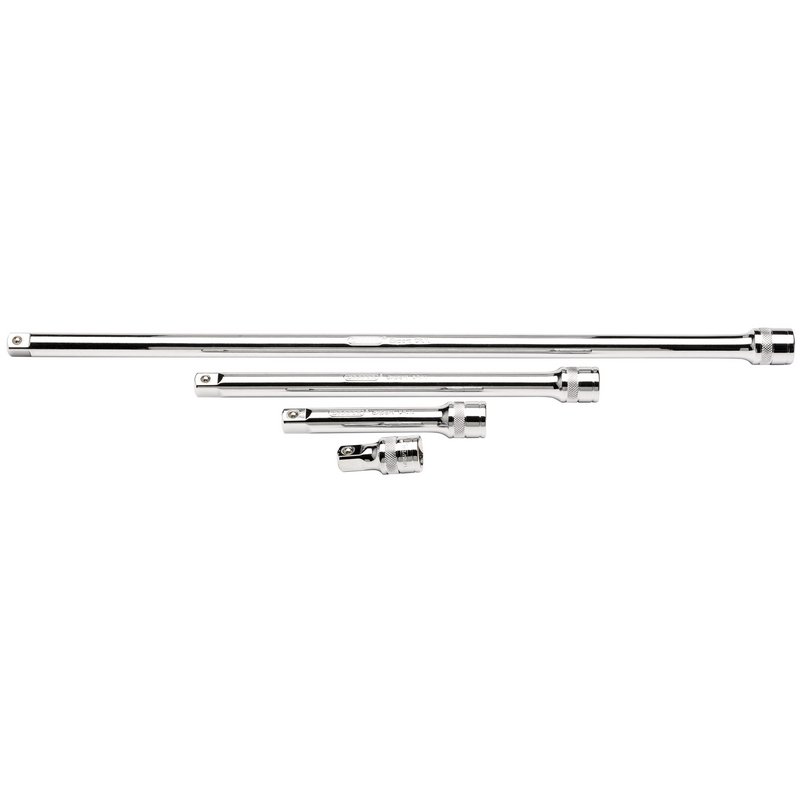 Draper Expert Extension Bar Set, 1/2" Sq. Dr., Polished Chrome (4 Piece)