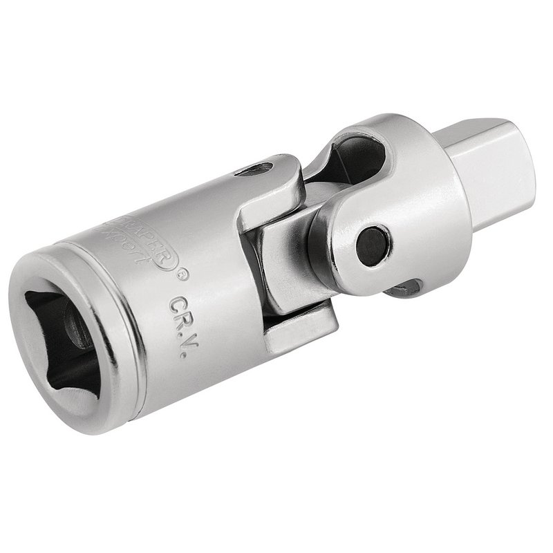 Draper Expert Satin Chrome Universal Joint, 1/2" Sq. Dr.
