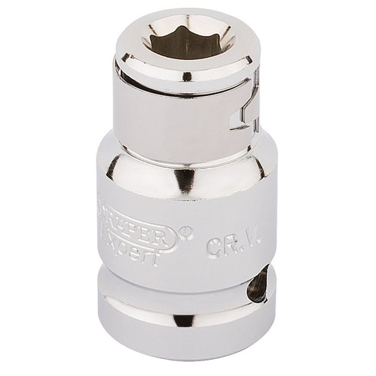 Draper Expert Screwdriver Bit Holding Socket, 1/2" Sq. Dr. x 5/16" Hexagon