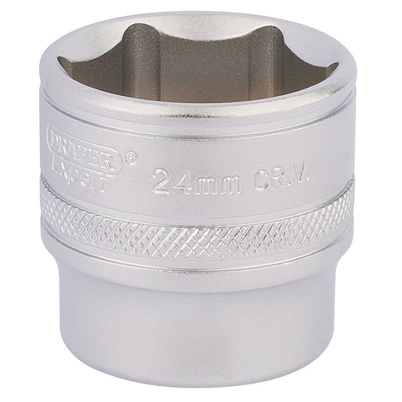 Draper Expert HI-TORQ® 6 Point Socket, 3/8" Sq. Dr., 24mm