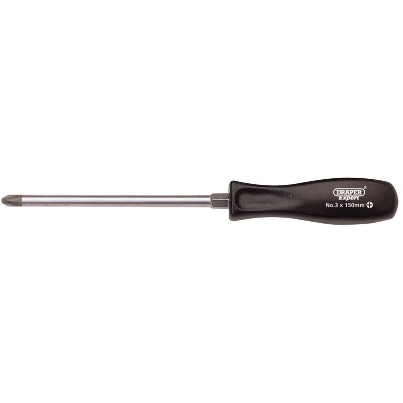 Draper Expert Cross Slot Mechanics Screwdriver, No.3 x 150mm