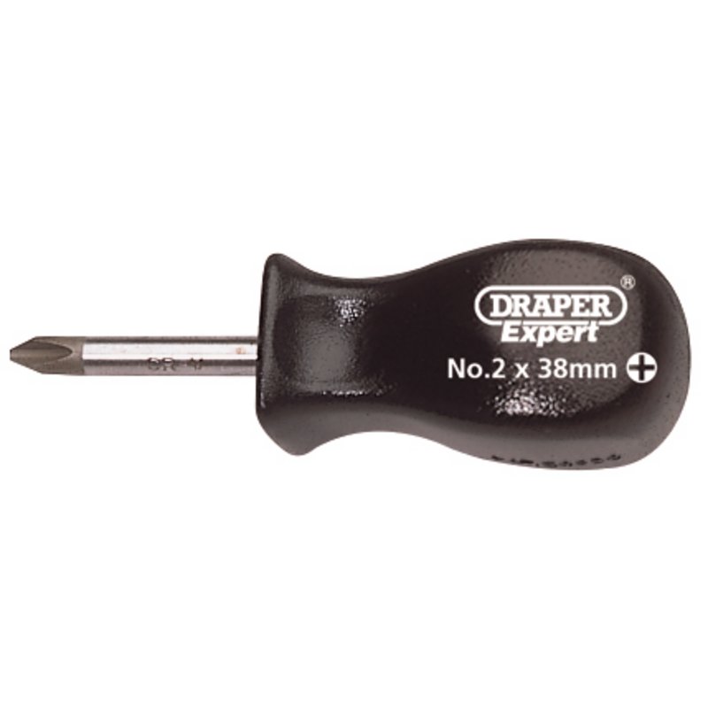 Draper Expert Cross Slot Mechanics Screwdriver, No.2 x 38mm