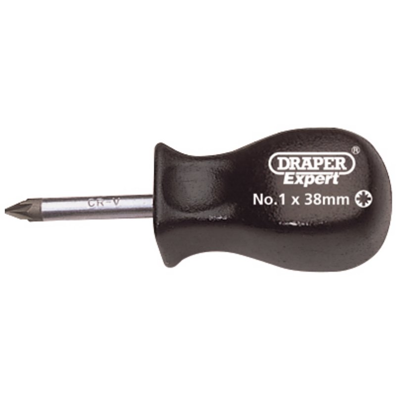 Draper Expert PZ Type Mechanics Screwdriver, No.1 x 38mm