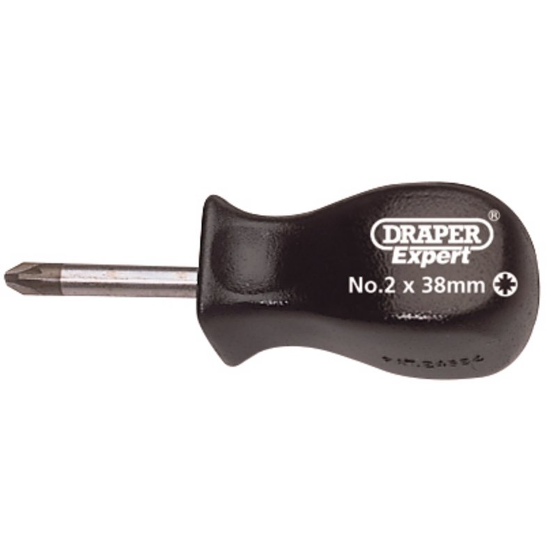 Draper Expert PZ Type Mechanics Screwdriver, No.2 x 38mm