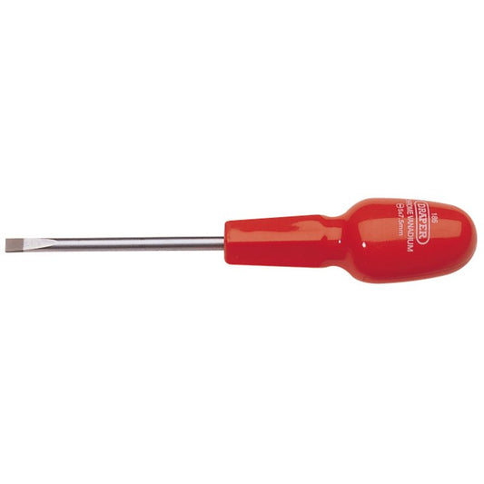 Plain Slot Flared Tip Cabinet Pattern Screwdriver, 5 x 75mm (Sold Loose)