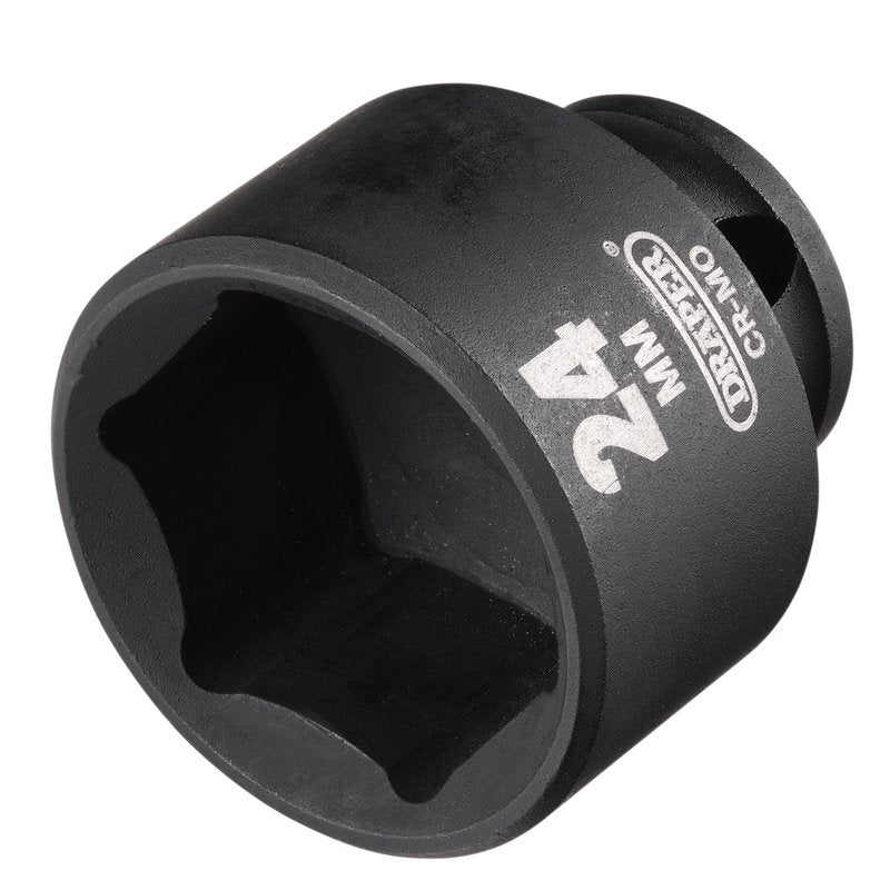 Draper HI-TORQ® Metric Impact Socket, 3/8" Sq. Dr., 24mm