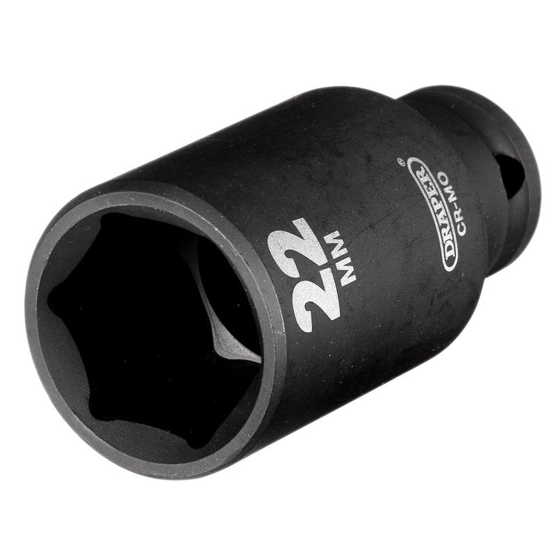 Draper HI-TORQ® Metric Deep Impact Socket, 3/8" Sq. Dr., 22mm