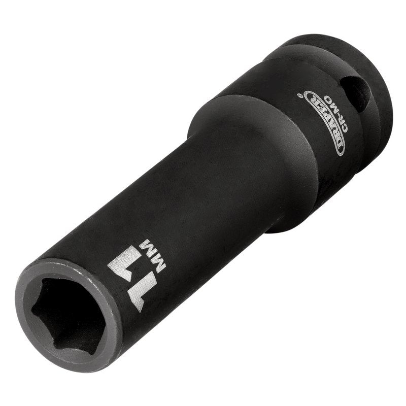 Draper Hi-TORQ® Deep Impact Socket, 1/2" Sq. Dr., 11mm