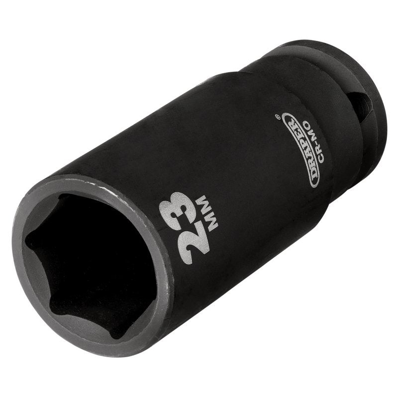 Draper Hi-TORQ® Deep Impact Socket, 1/2" Sq. Dr., 23mm