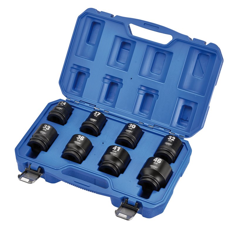 Draper HI-TORQ® Metric Impact Socket Set, 3/4" Sq. Dr. (8 Piece)