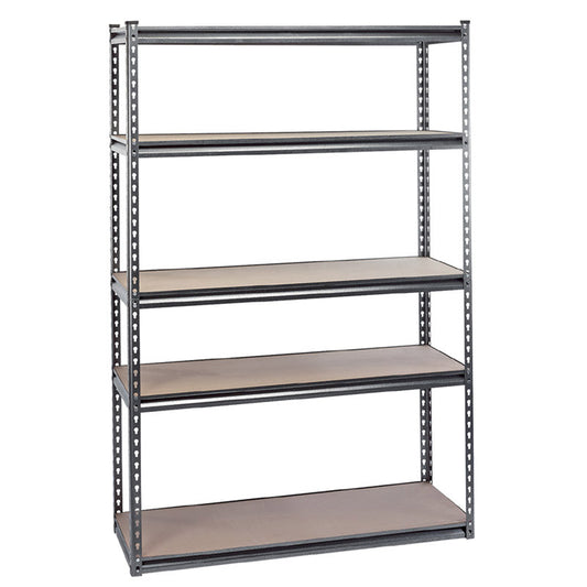 Draper Heavy Duty Steel Shelving Unit, 5 Shelves, L1220 x W450 x H1830mm