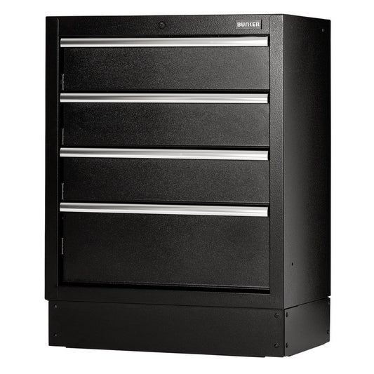 BUNKER® Modular Floor Cabinet, 4 Drawer, 680mm