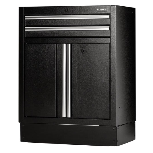 BUNKER® Modular Floor Cabinet, 2 Drawer, 2 Door, 680mm