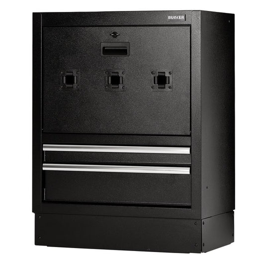 BUNKER® Modular Floor Reel Cabinet, 2 Drawer, 680mm