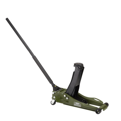 DRAPER EXPERT PROFESSIONAL LOW PROFILE FAST LIFT GARAGE TROLLEY JACK, 3 TONNE, GREEN