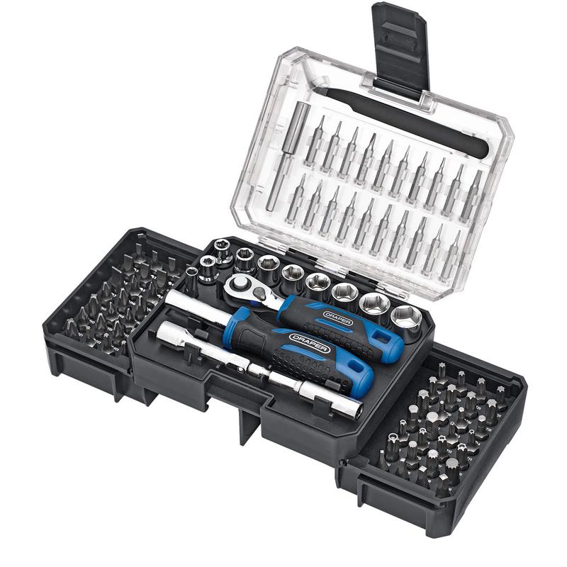 Ratchet and Screwdriver Bit Set (92 Piece)