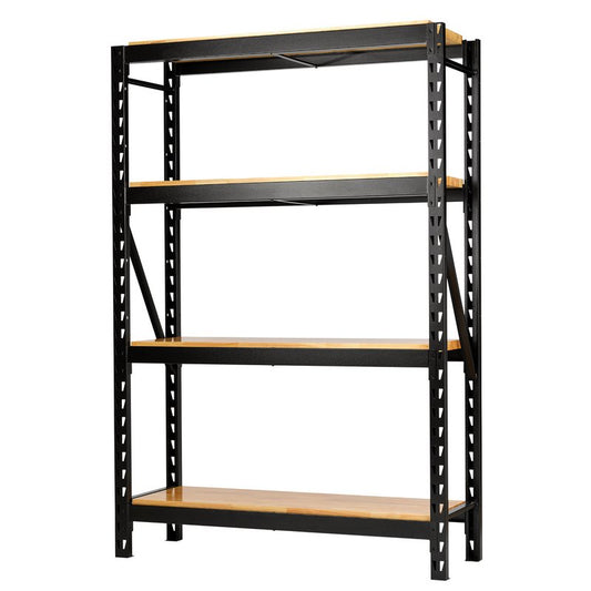 BUNKER® 18 Piece Modular 4 Tier Racking with Hardwood Shelving, 1500mm