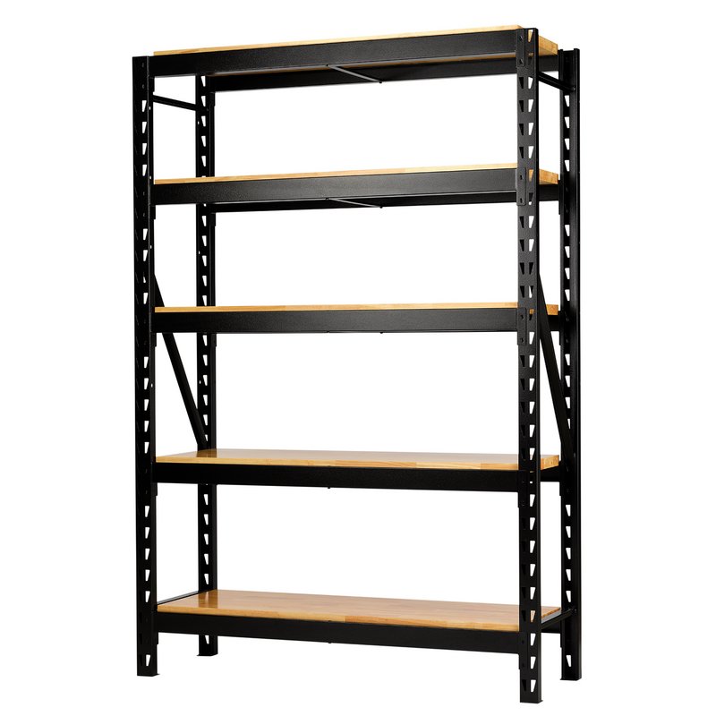 BUNKER® 22 Piece Modular 5 Tier Racking with Hardwood Shelving, 1500mm